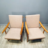 Paire de fauteuils Thonet 1960