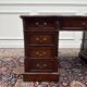 Classic English Partner Desk Green Leather