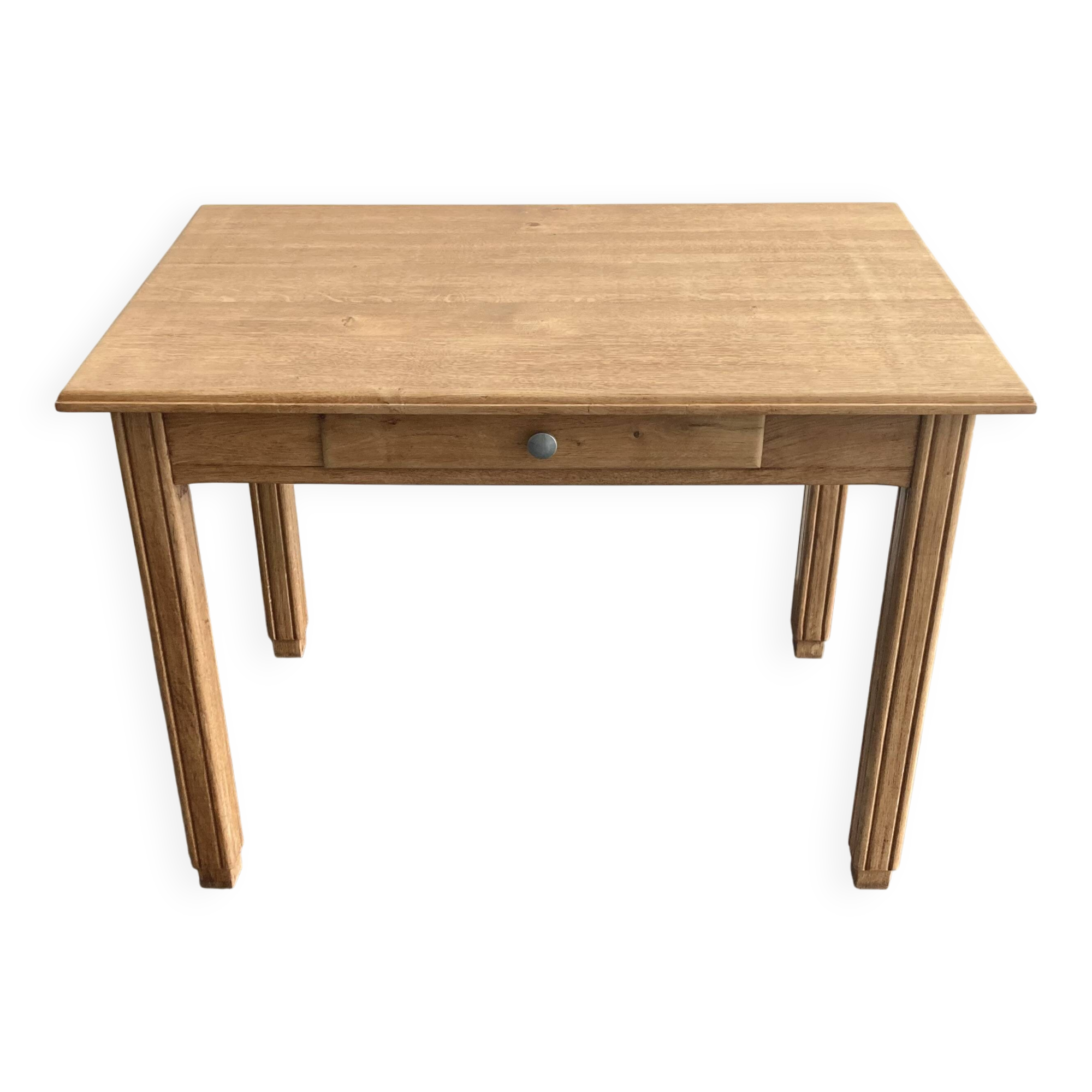 Vintage solid beech table – renovated – 1960s
