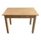 Table vintage en hêtre massif – rénovée – années 60