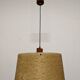 Danish teak and fiberglass pendant lamp from the 50s/60s