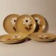 Set of 7 flat plates Moulin des loups Saint Amand vintage autumn model