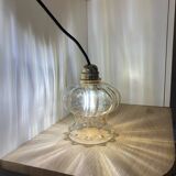 Paire de baladeuses opalines vintage