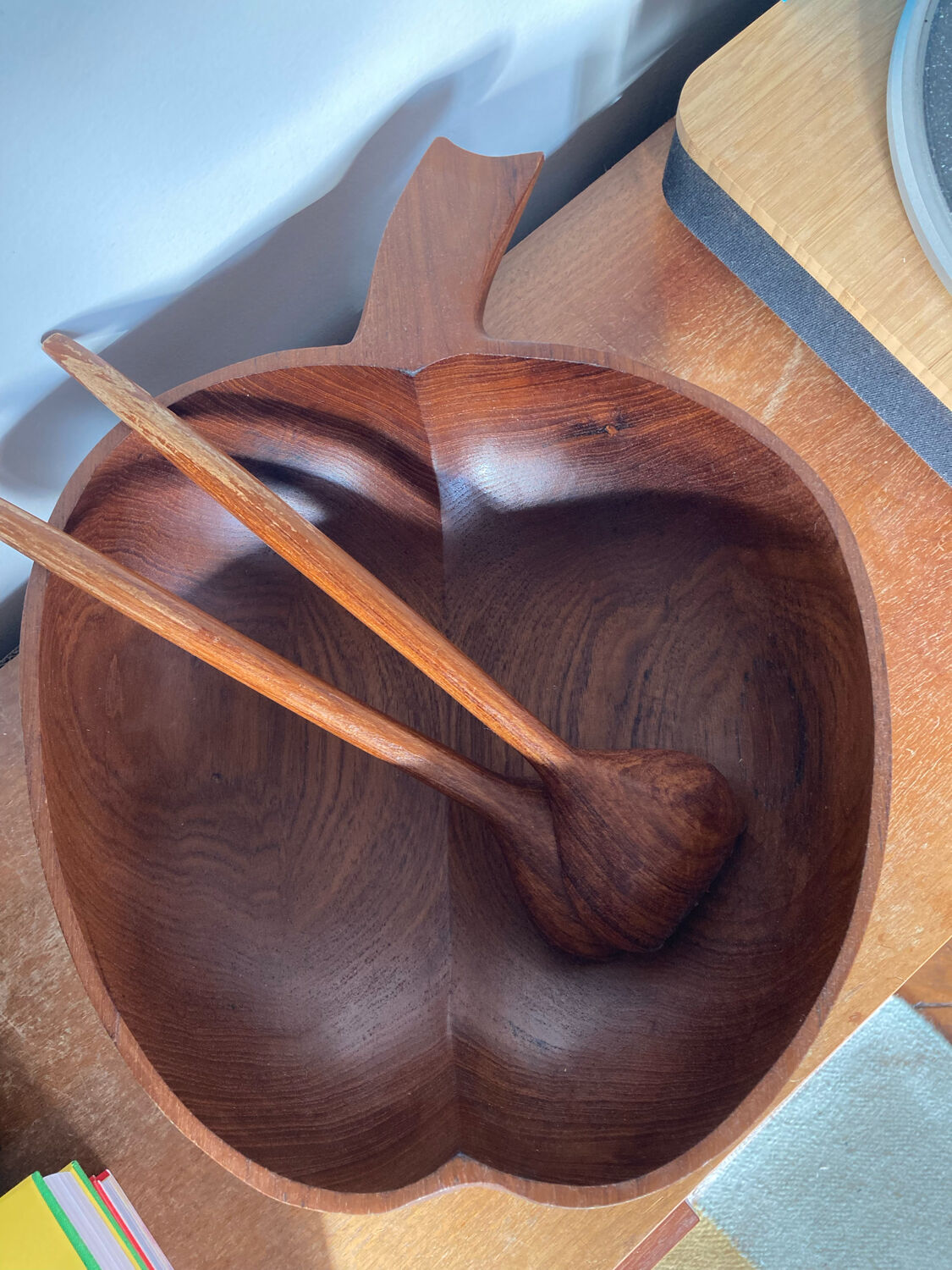 Teak salad bowl