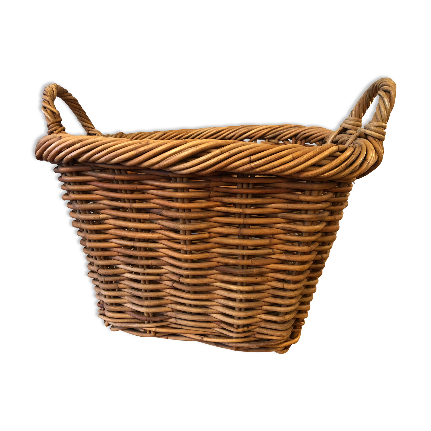 Old rattan basket