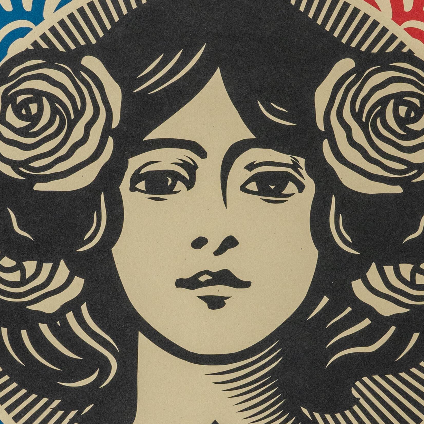 Shepard Fairey (Obey Giant): Liberty, Equality, Fraternity - Signed lithograph