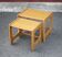 Paire de table gigogne bois scandinave style, table basse, table de chevet