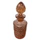 Pink art deco glass perfume bottle