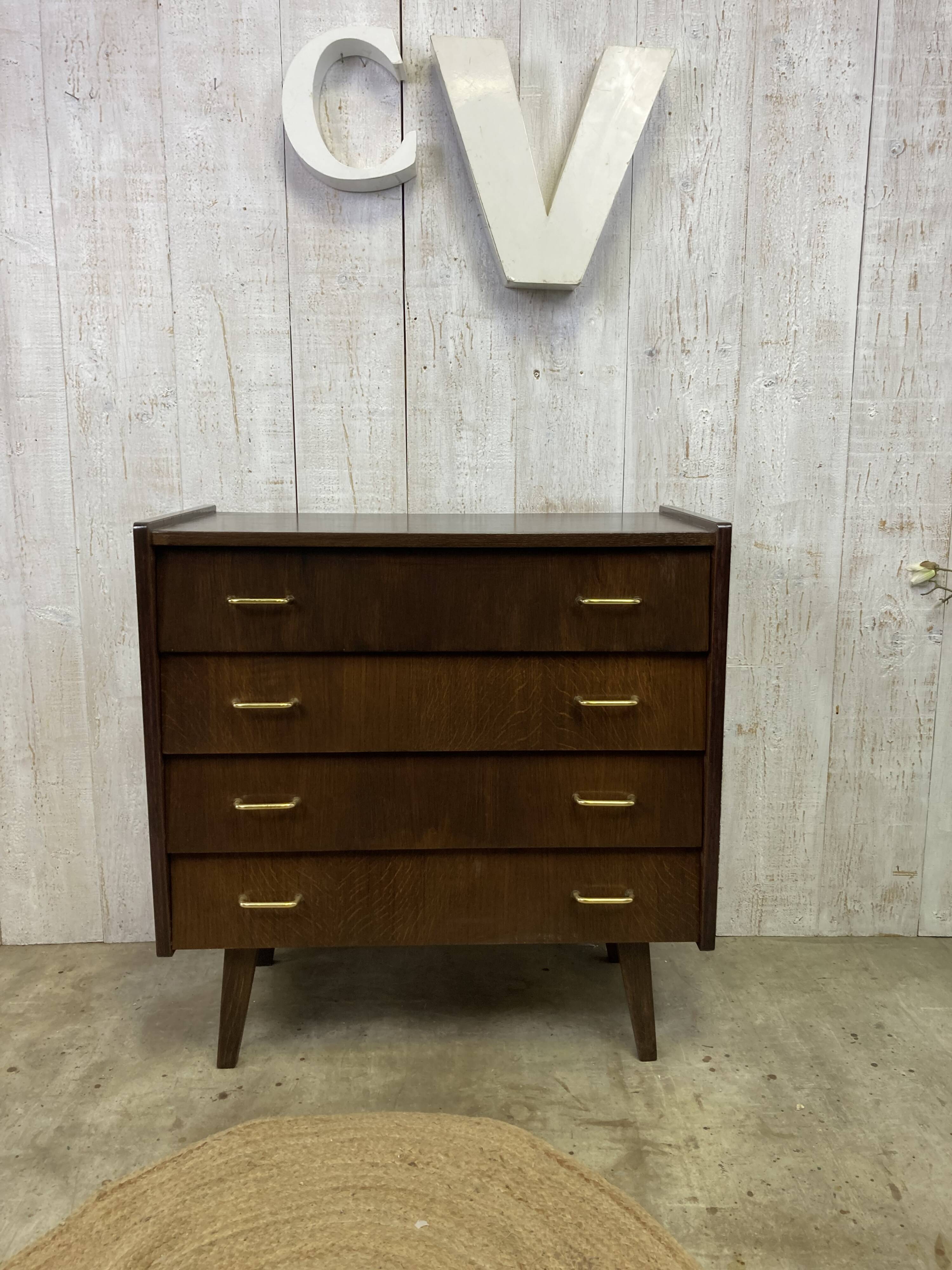 Vintage winged chest of drawers