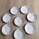 Set of 8 Moulin des Loups earthenware dinner plates, Garlands