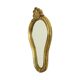 French Crested Mirror Gold Leaf Baroque Style Classic 48cm