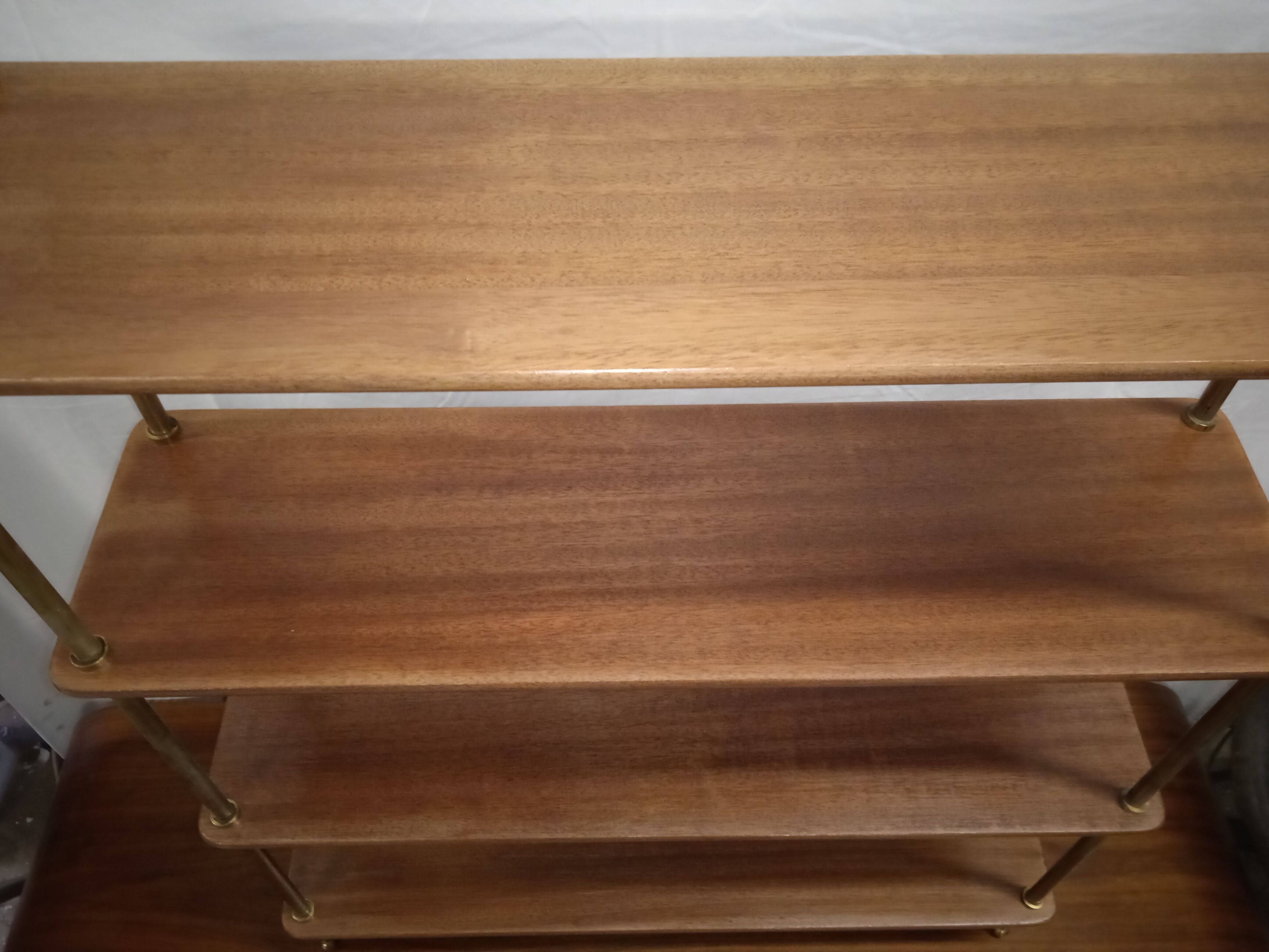 Small mahogany bookcase shelf
