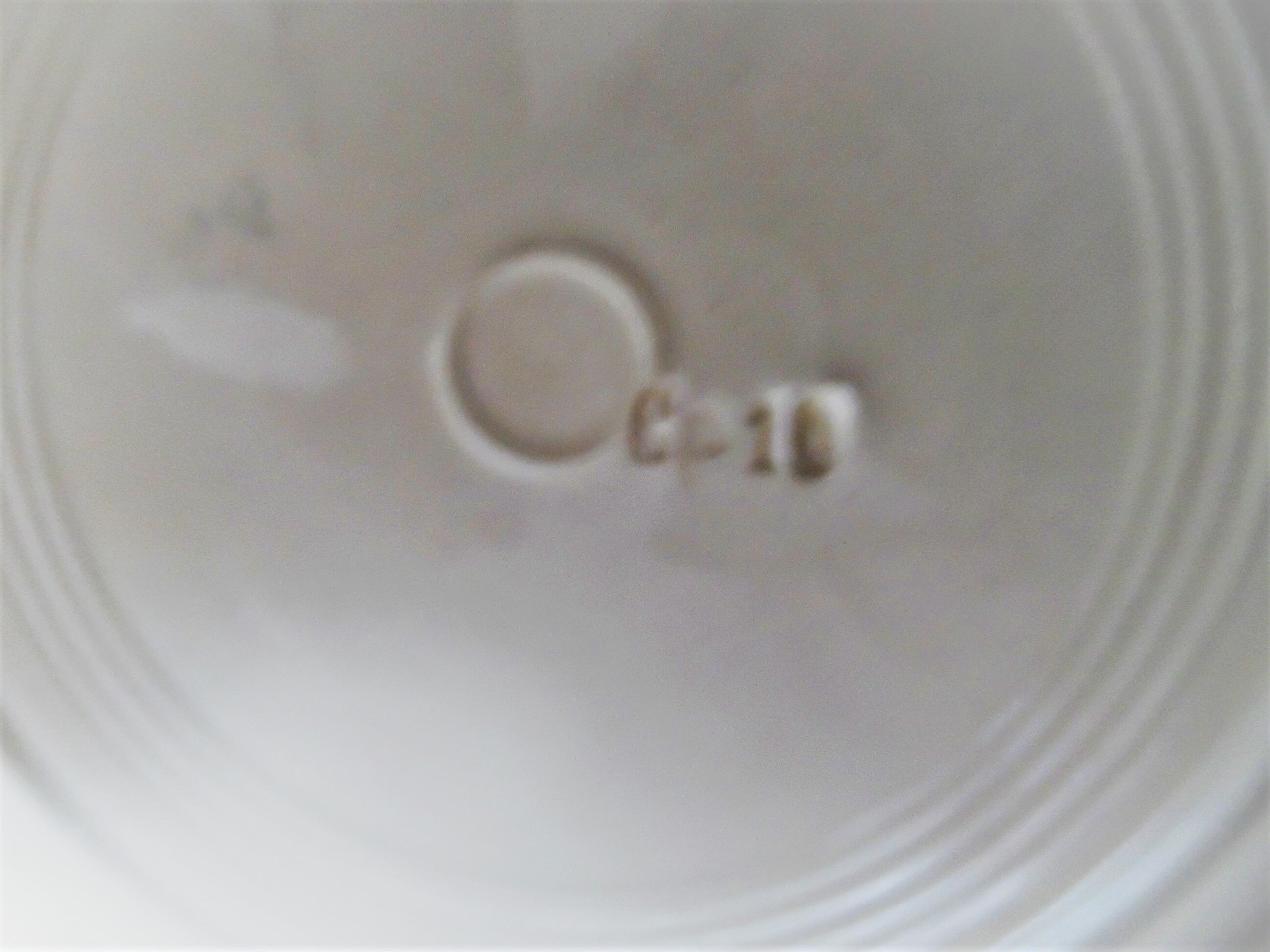 5 numbered dessert plates