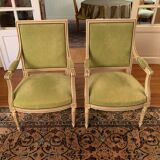 Set of 2 Louis XVI style armchairs