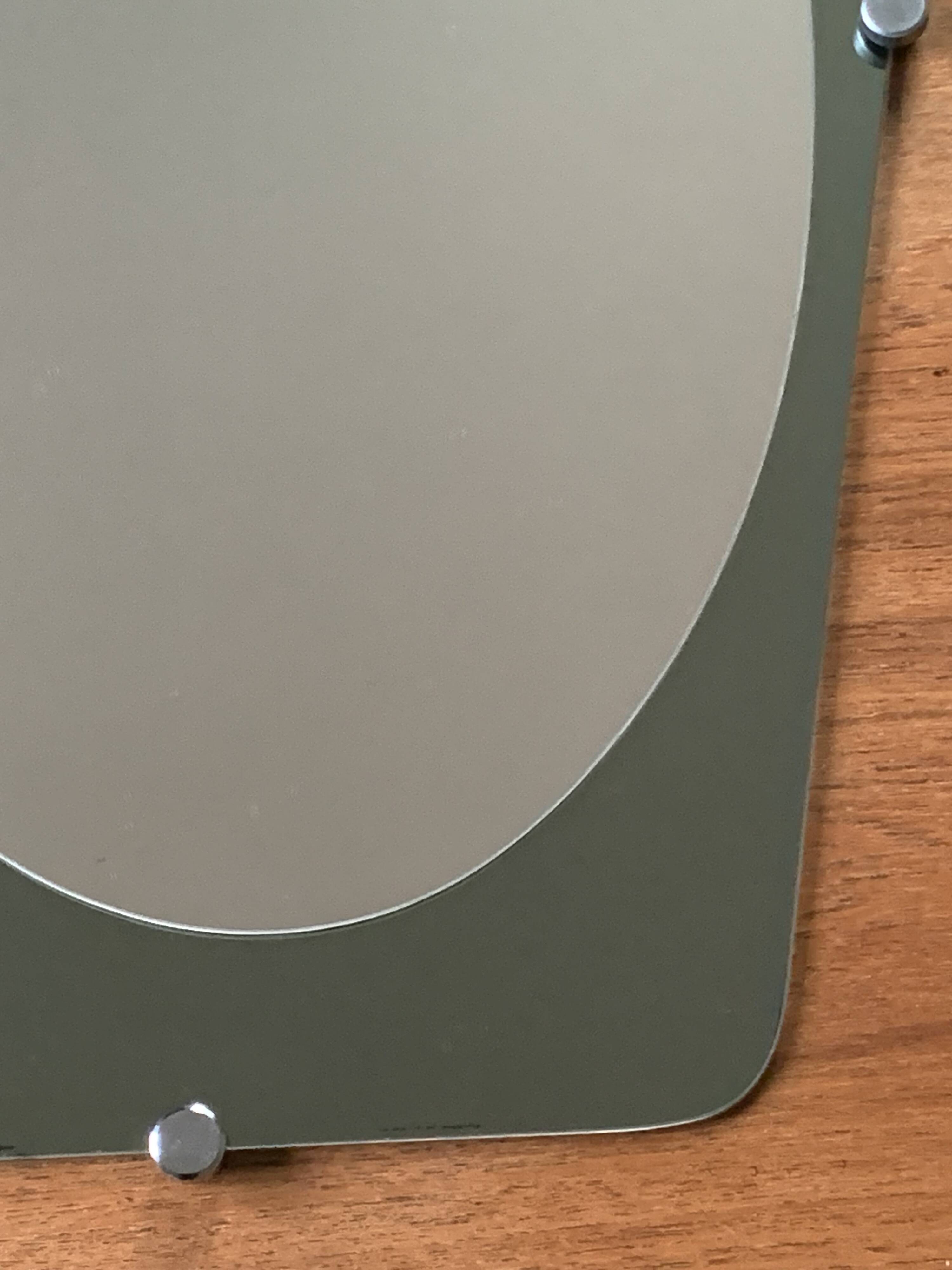 Double shade mirror 43x66 vintage 1970