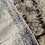Moroccan berber carpet beni ouarain wool 90x195 cm