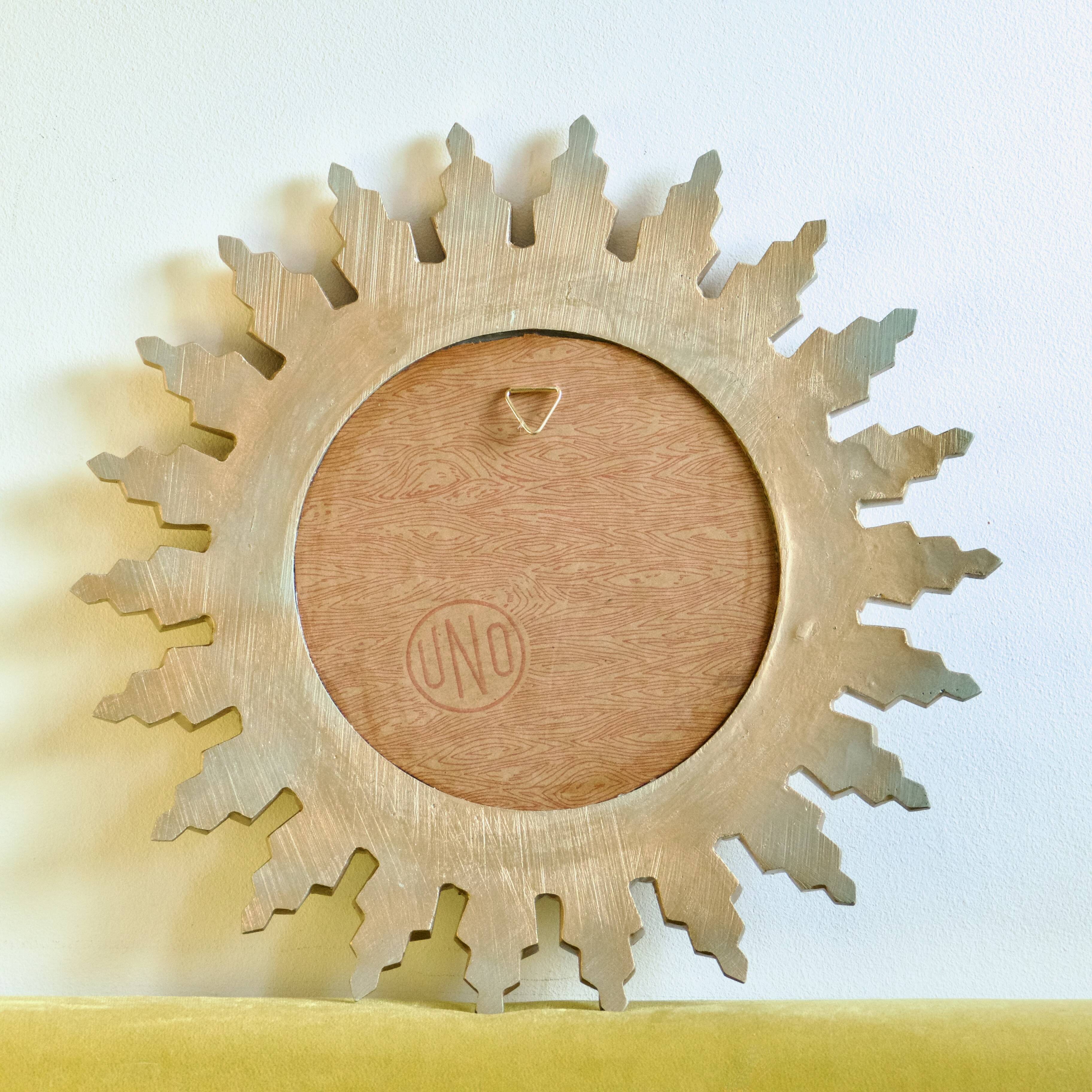 1970s Italian Gold Sun Mirror