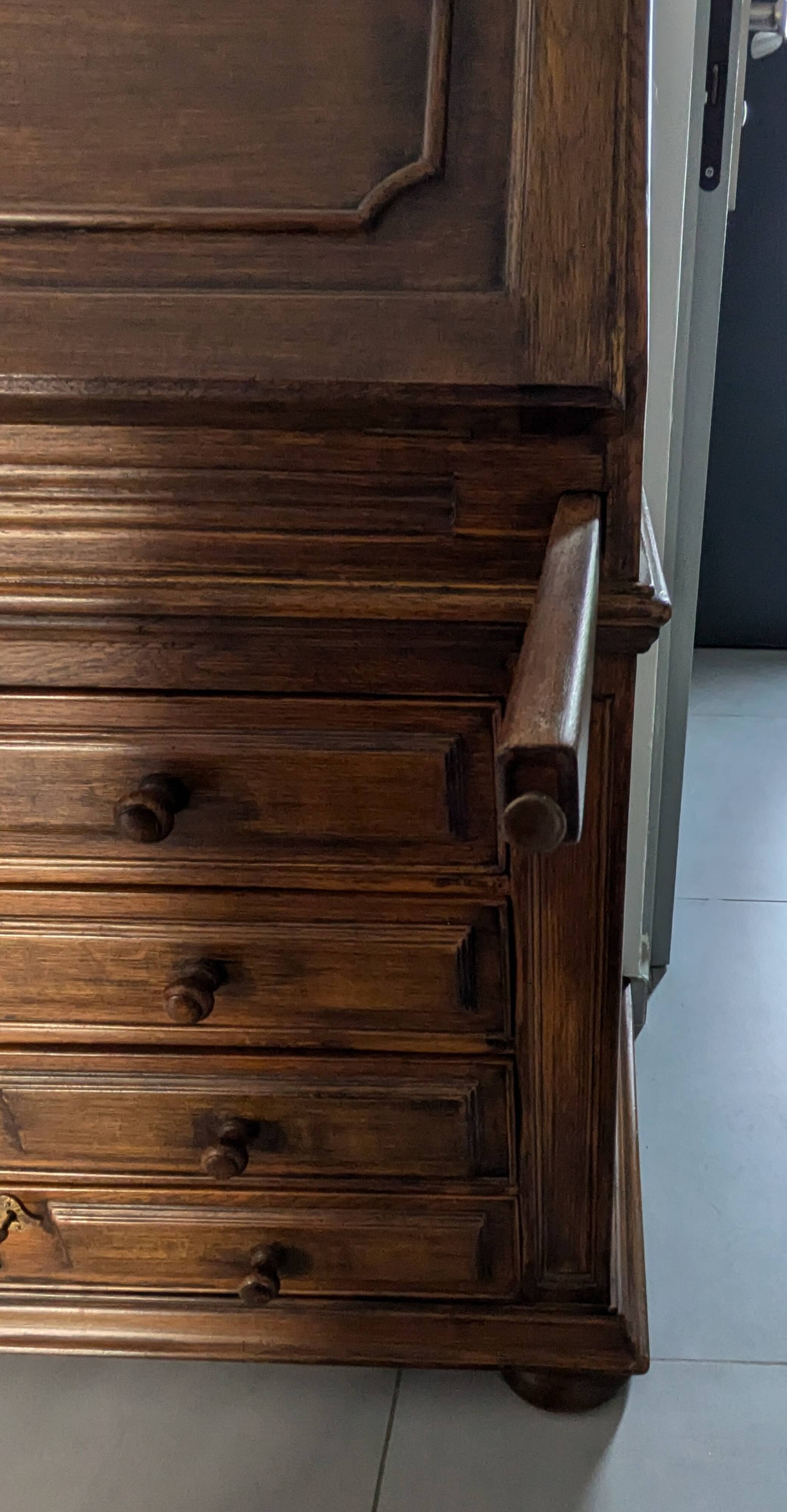 Solid wood secretary