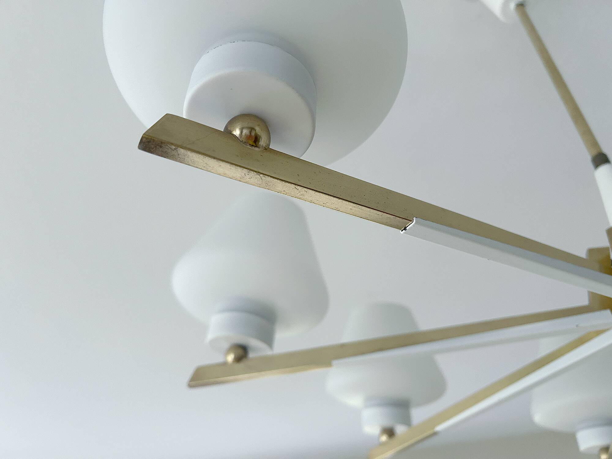 Large Mid Century Italian Pendant Light