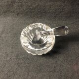 Baccarat Crystal Ashtray, Mortar and Pestle design, Stamped, France