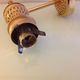 Brass wall light and satin glas vintage 50s-60s
