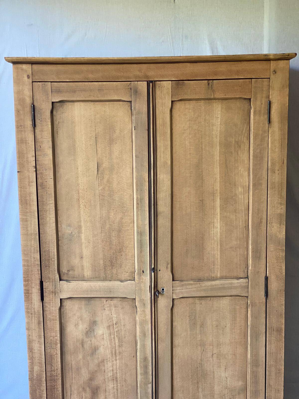 Renovated Parisian wardrobe in raw solid wood