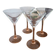 Lot de 4 verres à cocktail Luminarc pied rose