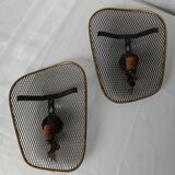 50s wall lights in expanded metal