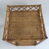 Vintage rattan shelf