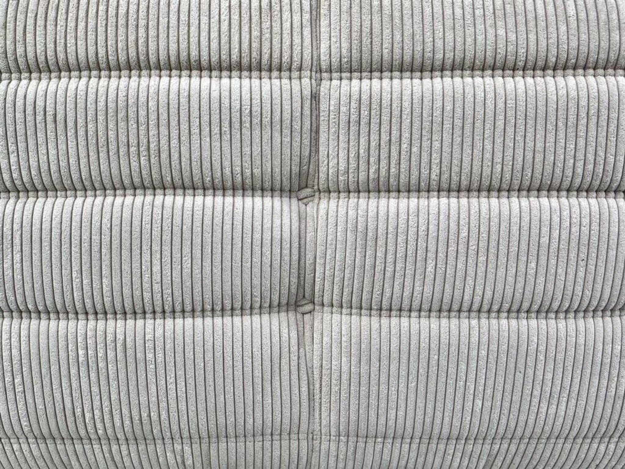 Togo sofa in beige corduroy attributed to Michel Ducaroy for Ligne Roset