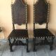 Paire de chaises en cuir de Cordoue
