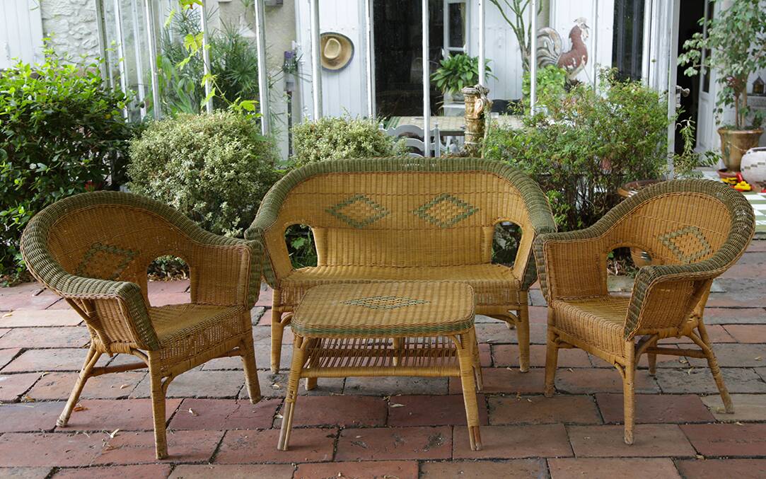 Rattan Garden Furniture, Early 20th Century