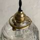 Lot 3 vintage glass hanging lamps