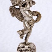 Set of three musician cherubs in cast lead - period: 20th century