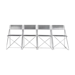 chaises métal minimaliste