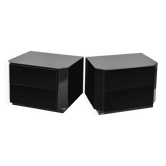 Pair of bedside tables by David Lange from the 1970s/80s.
