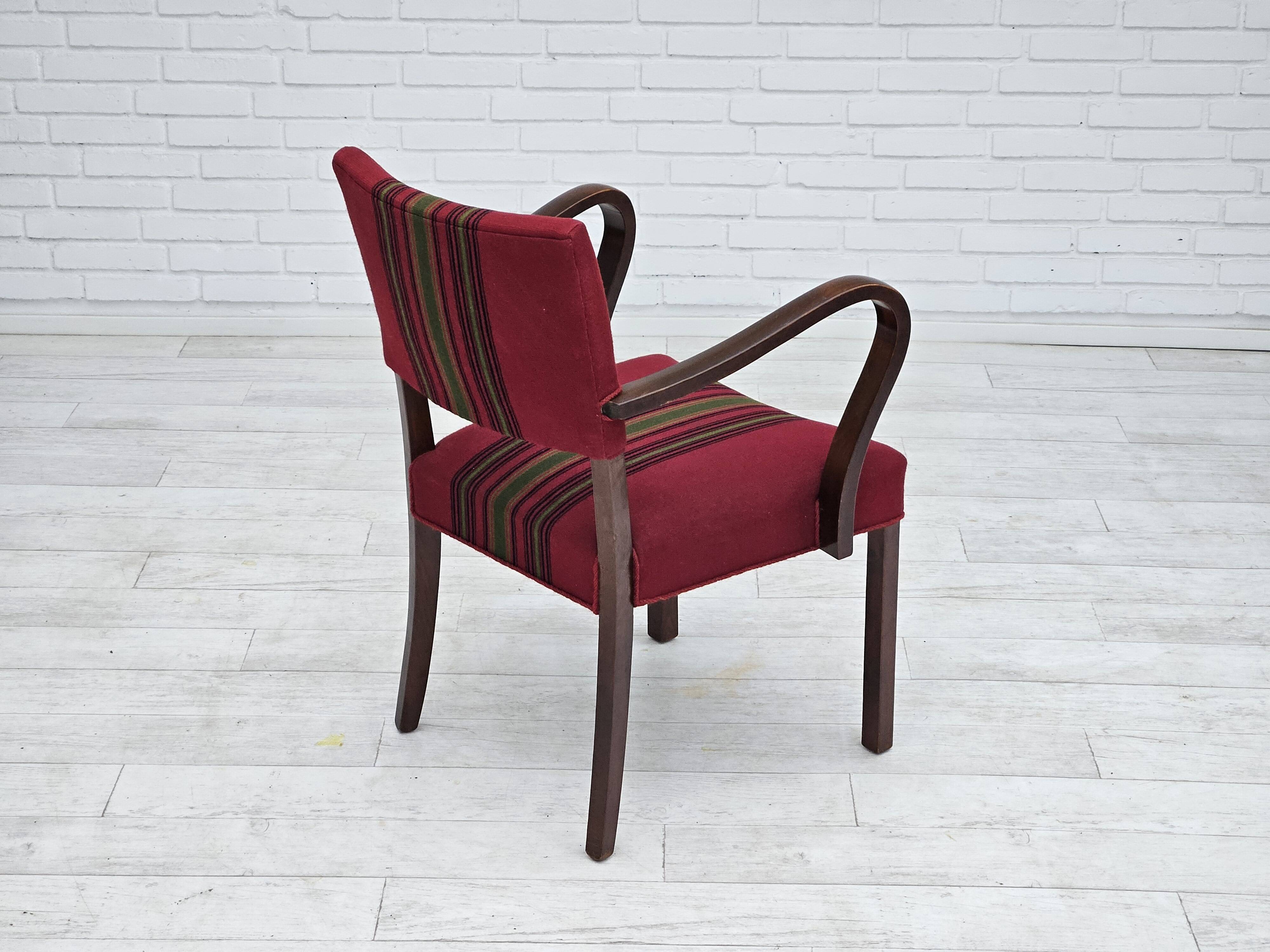 1950s, pair of Danish armchairs