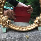 Miroir doré 31x22 cm