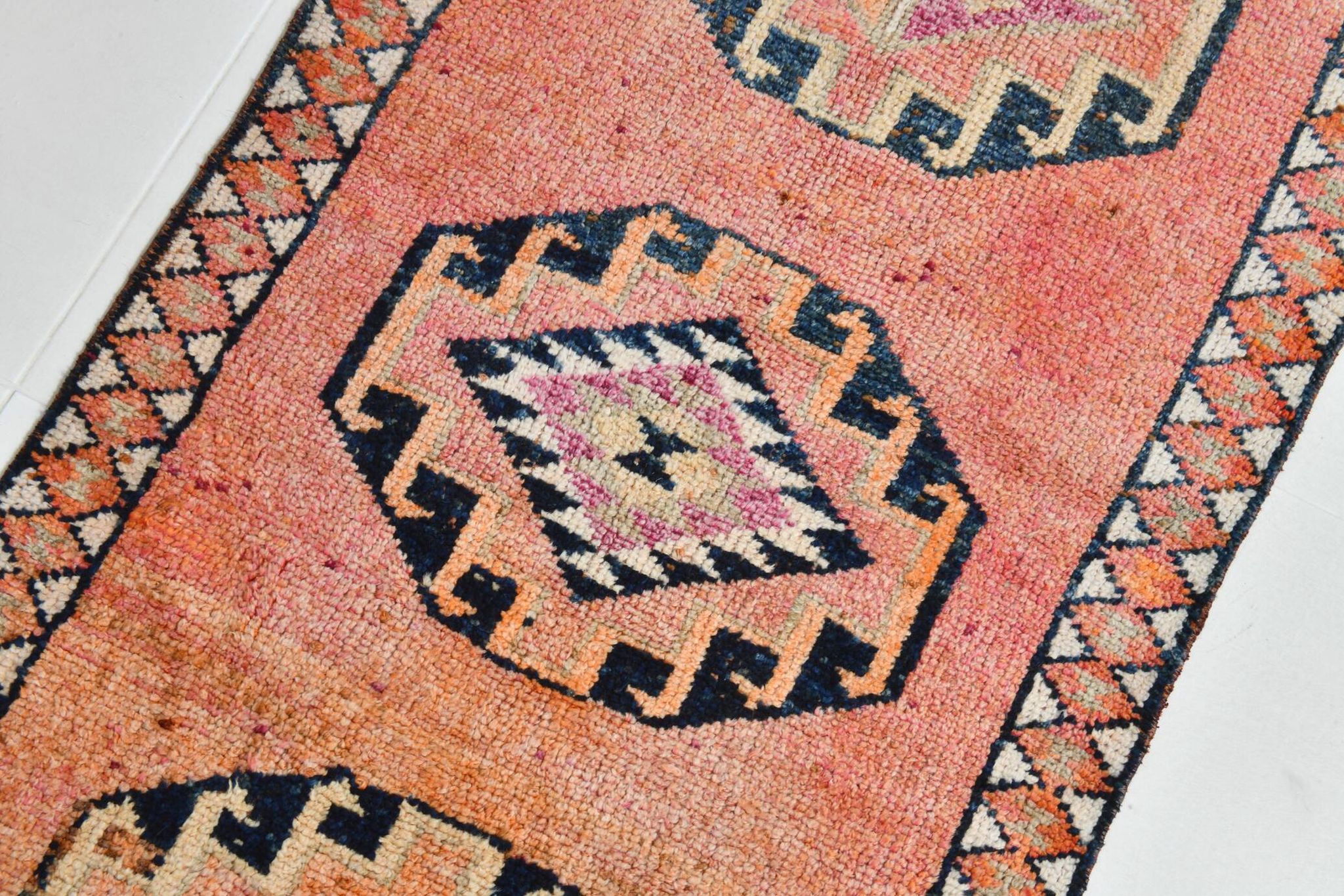 Tapis de couloir turc vintage 3x10, 90x300 cm