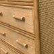 Vintage commode in rattan and woven wicker 1970