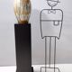 Vintage Lacquered Earthenware Vase or Umbrella Stand by Pasquinucci, Italy