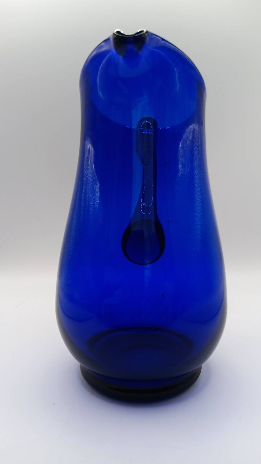 Holmegaard - Pichet / vase en verre Bleu de Bristol de Per Lutken