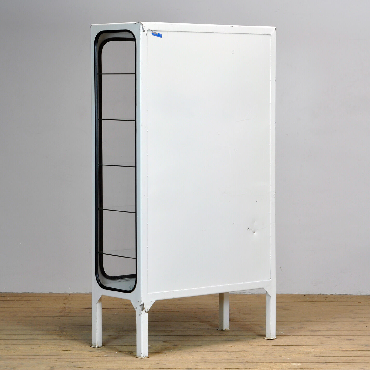 Glass & Iron Medical Cabinet, 1970s