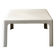 Square coffee table from Prisunic in white fibreglass, 1970s design.