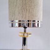 Lampes en lucite et métal chromé 70's