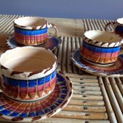 Lot de 5 tasses à café en ceramique