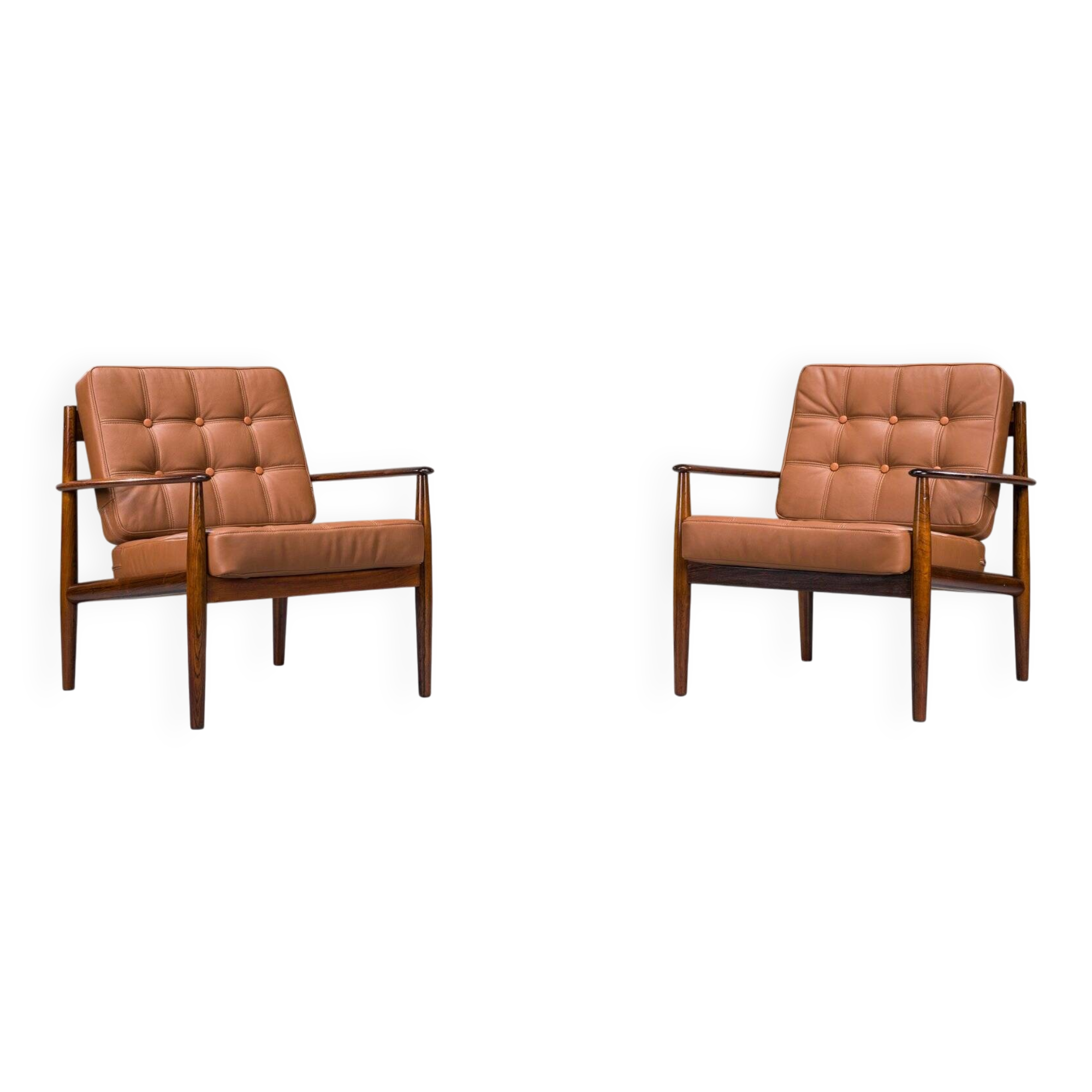 Set of Model 118 armchairs in rosewood by Grete Jalk for France & Son, 1960s