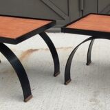 Pair of small design tables