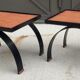 Paire de petites tables design
