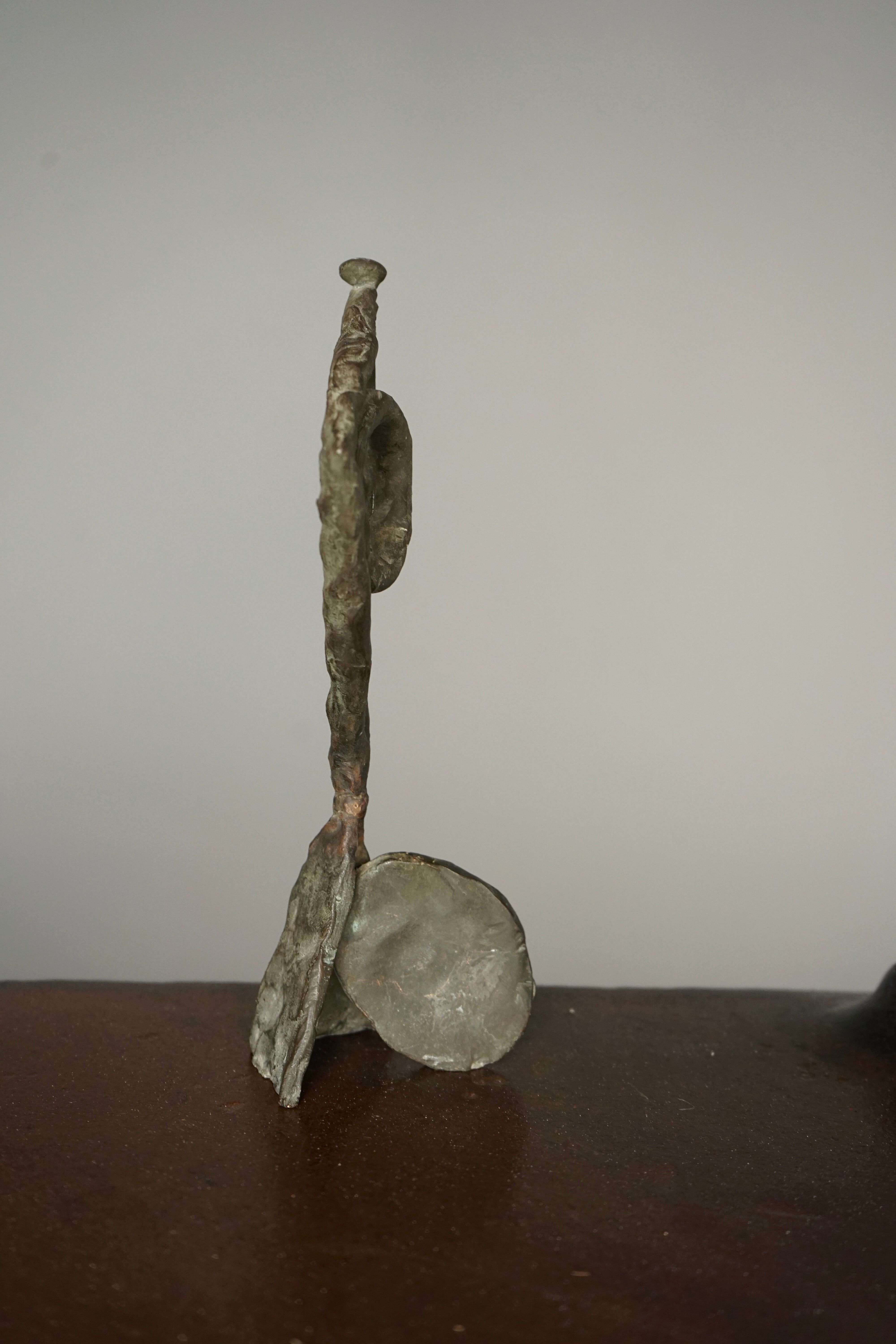 Miniature Abstract Bronze Sculpture DVW. 1988